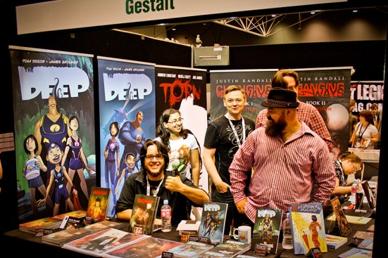 Justin Randall and co at the Gestalt table.