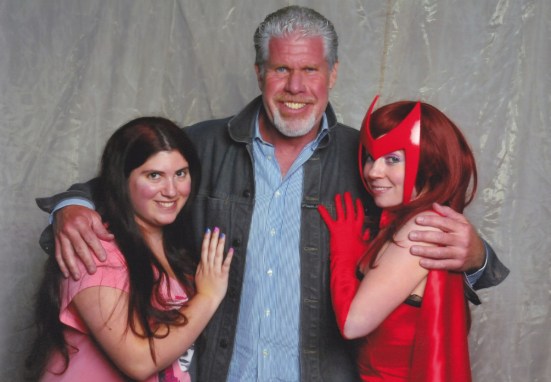 Siobhan Marcey with Ron Perlman