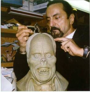 Savini with Lon Chaney bust