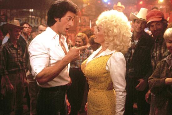 RHINESTONE, Sylvester Stallone, Dolly Parton, 1984, TM and Copyright (c)20th Century Fox Film Corp. All rights reserved.