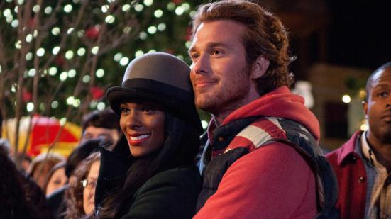 Lacey (Tika Sumpter) and Conner (Eric Lively) in TYLER PERRY’S A MADEA CHRISTMAS. Photo Credit: KC Bailey