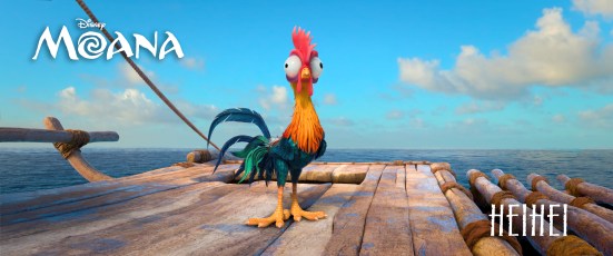 ALAN TUDYK, Walt Disney Animation Studios’ lucky charm (“Zootopia,” “Wreck-It Ralph,” “Big Hero 6”), is behind the voice of HEIHEI, a dumb rooster who accidently stows away on Moana’s canoe. ©2016 Disney. All Rights Reserved.